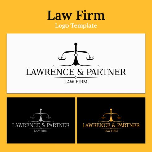 Original Law Firm Logo Template cover image.