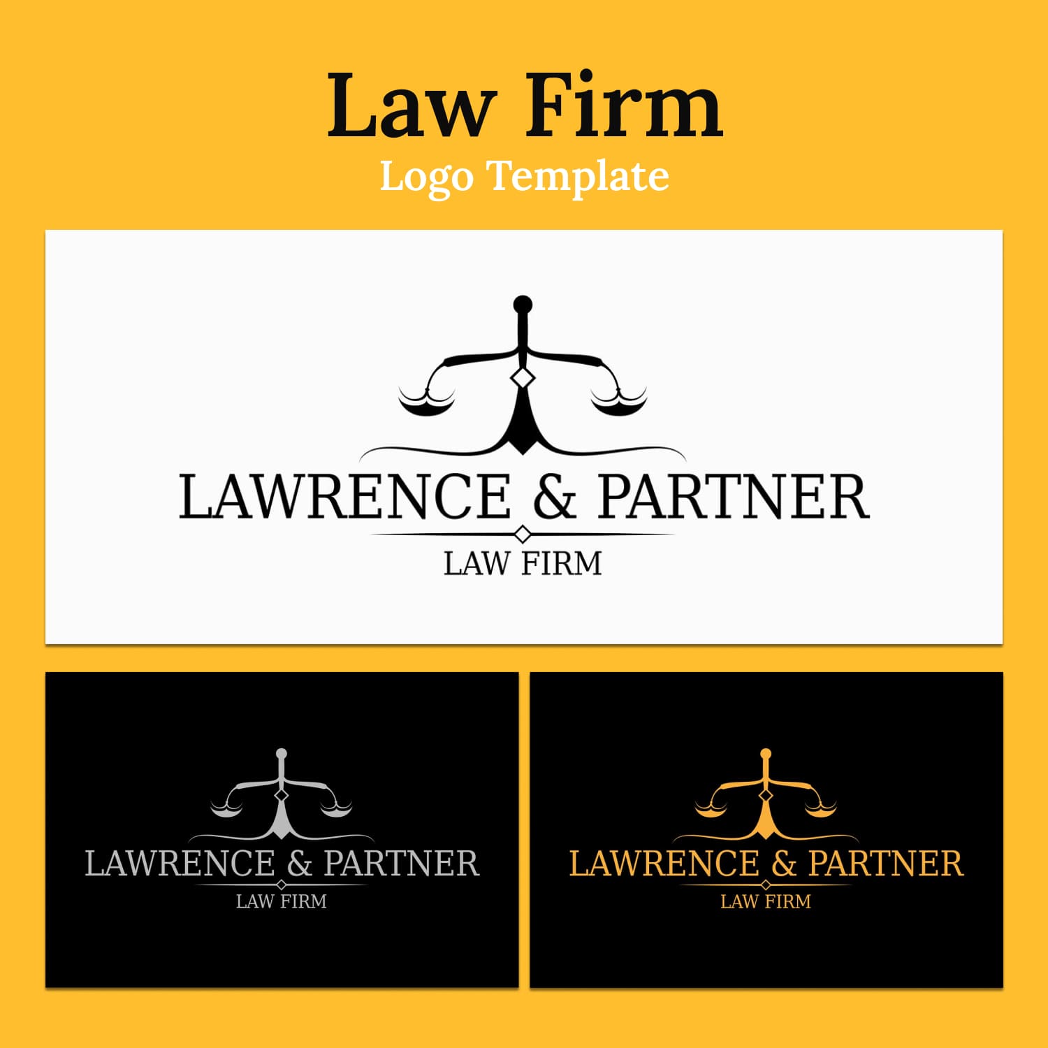Original Law Firm Logo Template cover image.