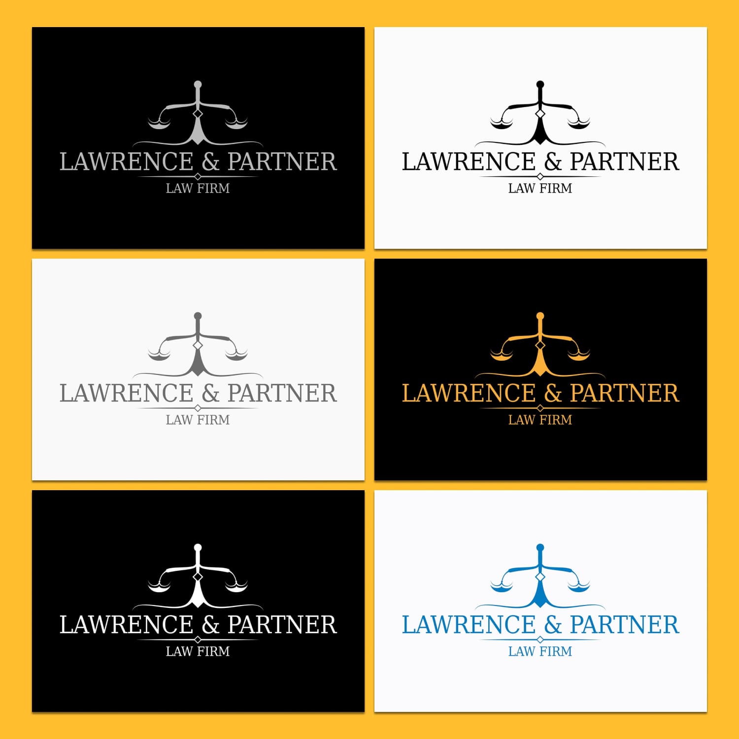 Original Law Firm Logo Template preview image.