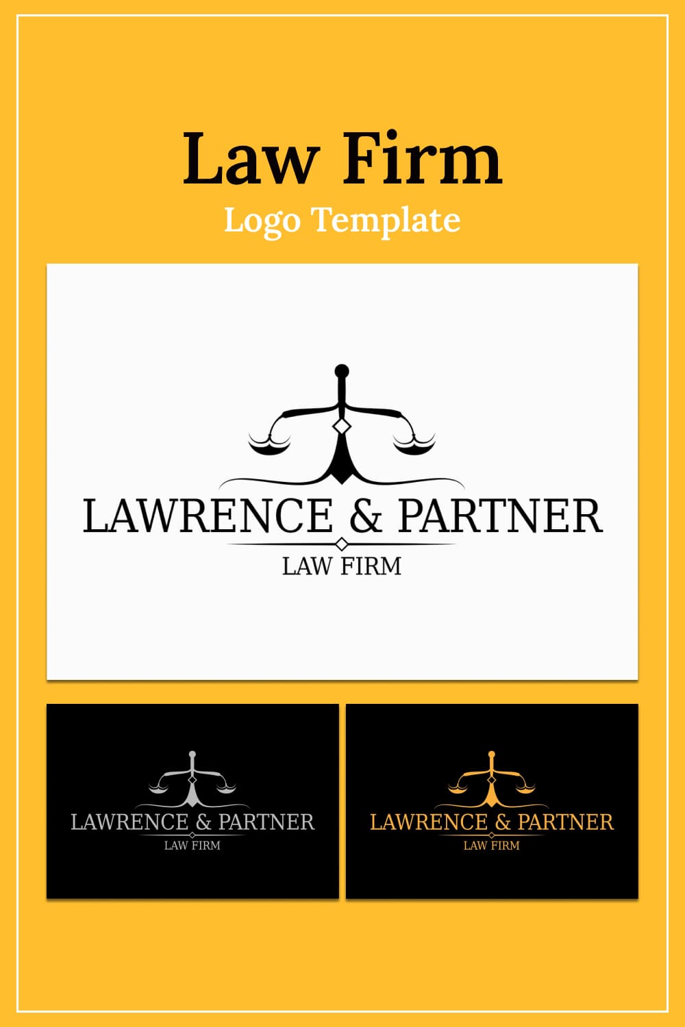 Original Law Firm Logo Template pinterest image.