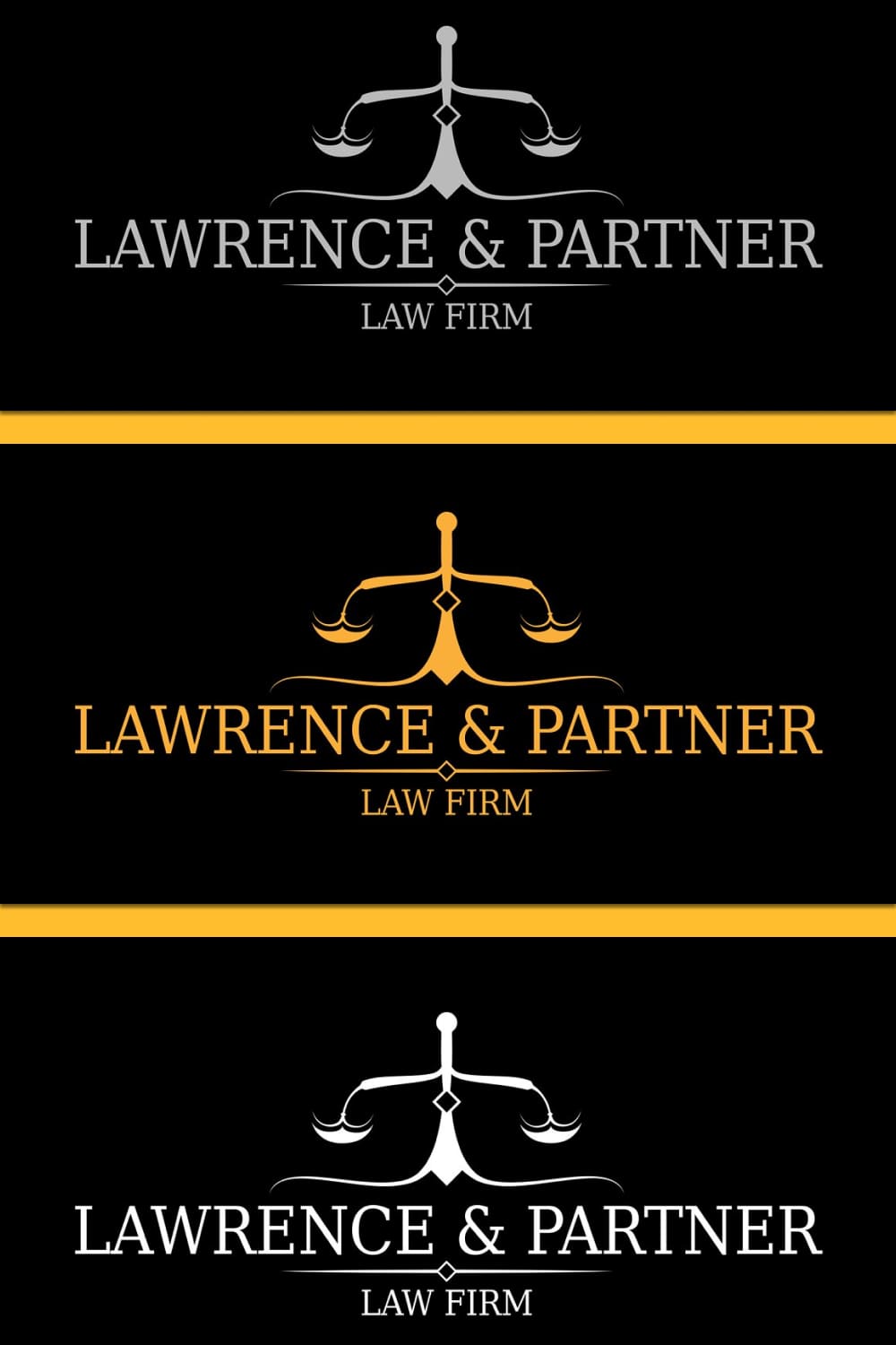 law firm logo template minimal.