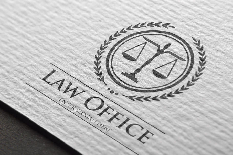 law office logotype design template.