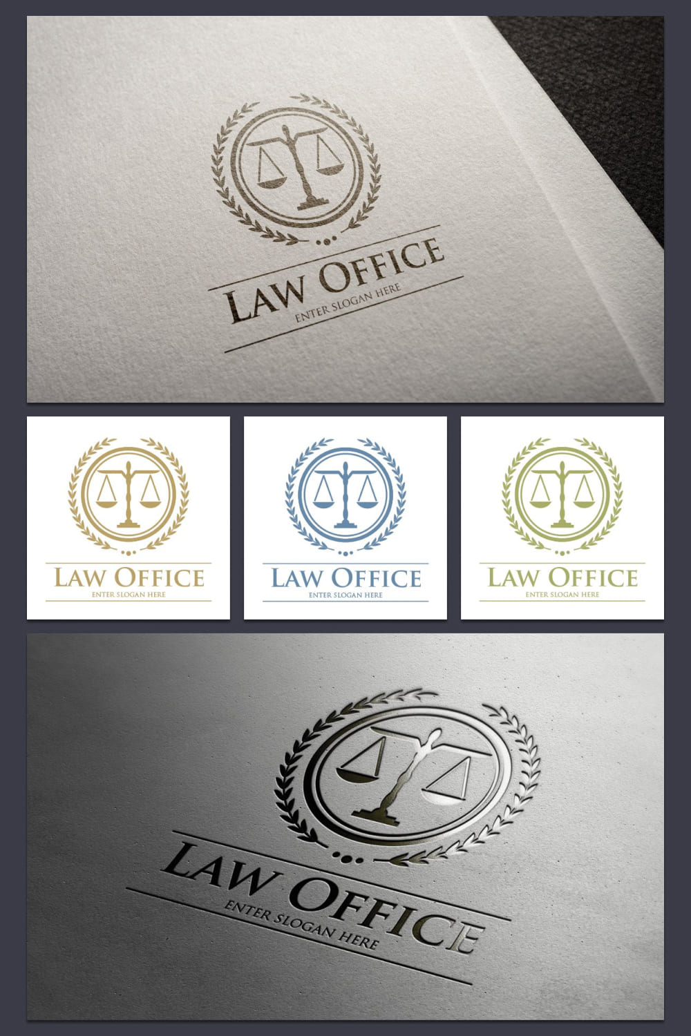law office logo elegant design.