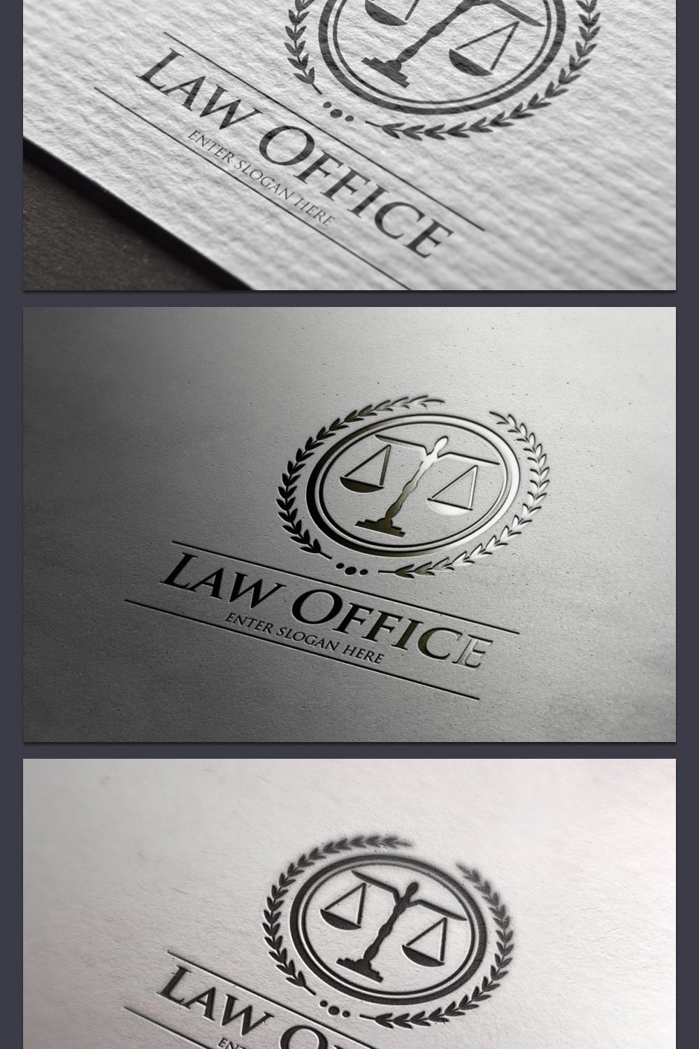 law office logo design template.