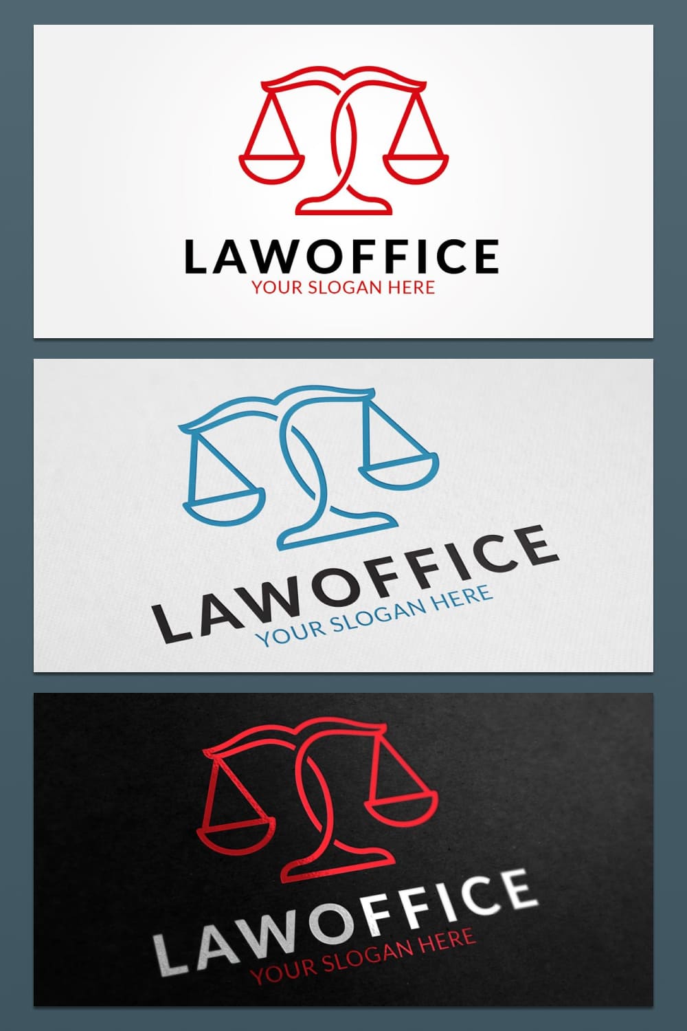 law office logo design template.