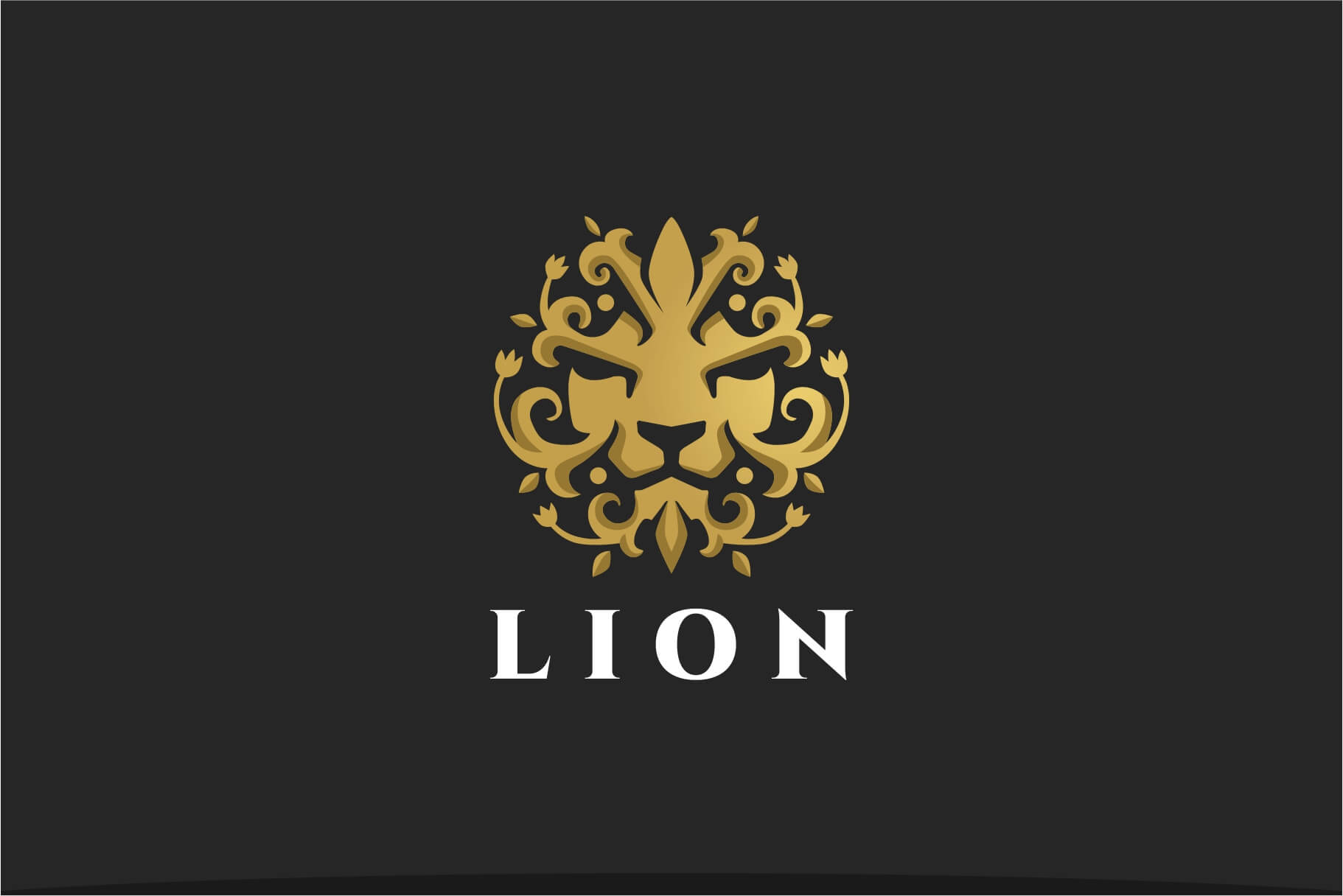 lion head crest logo