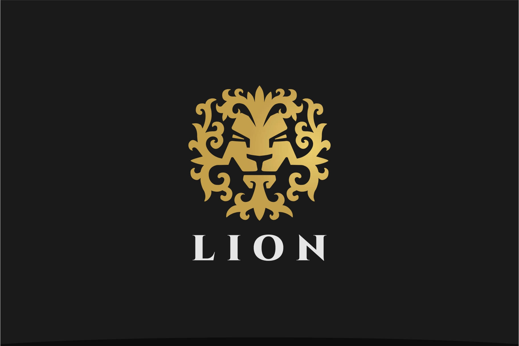 lion head luxury logo