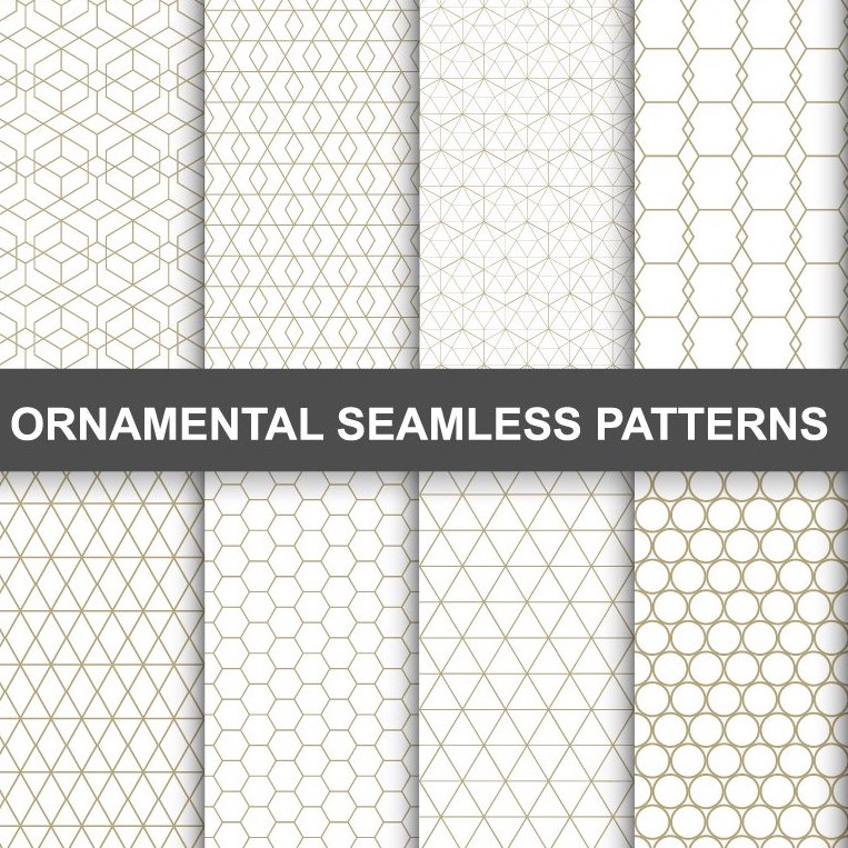 luxury ornamental seamless patterns prw