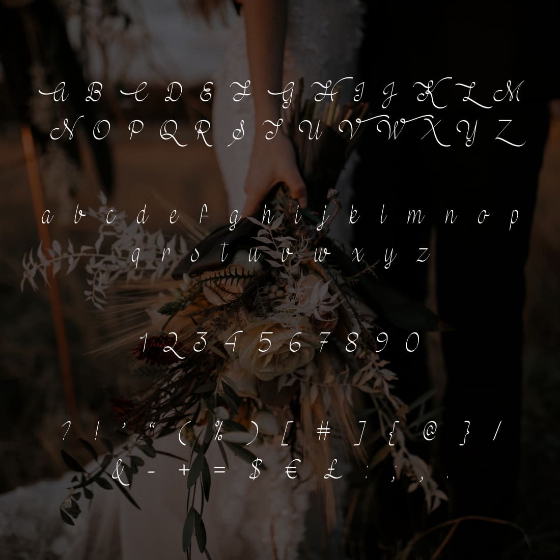 Mf Wedding Bells Free Font preview.