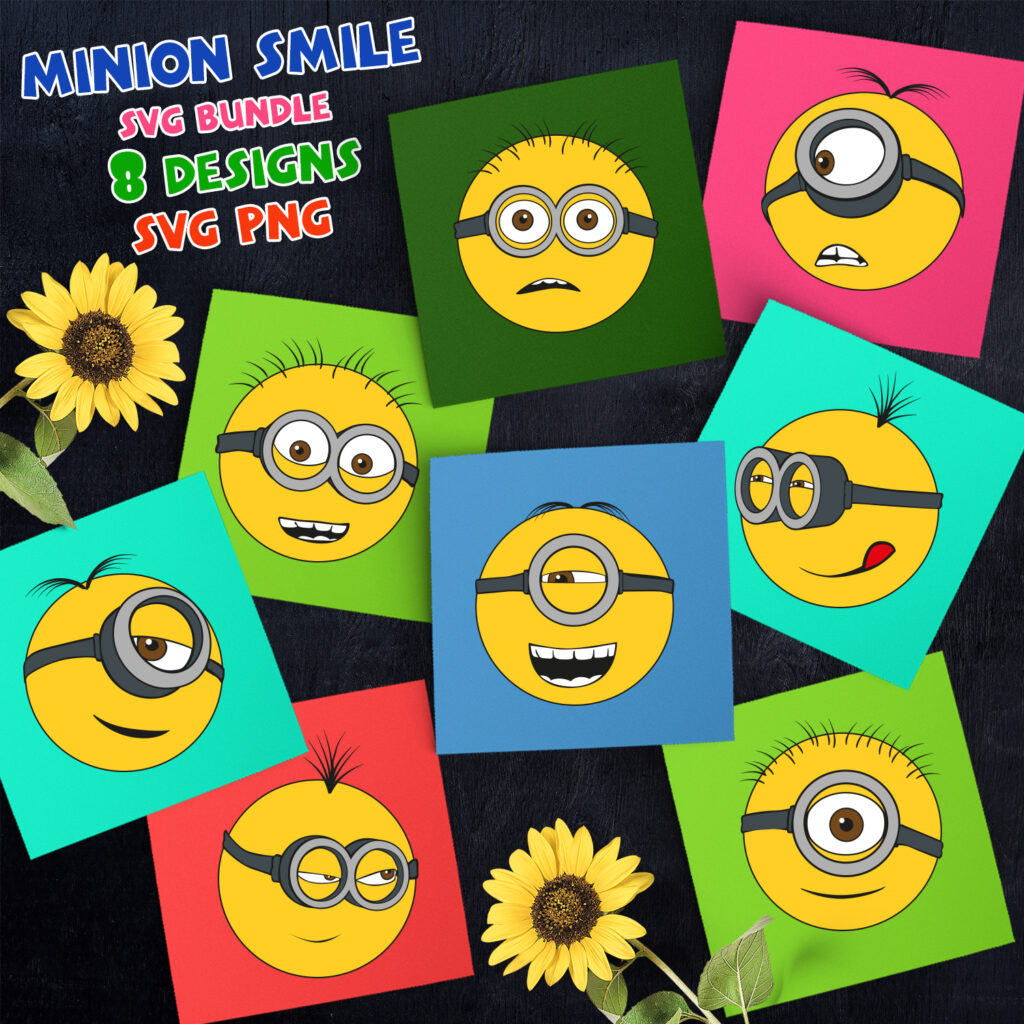 8 Minion Face SVG Designs – MasterBundles