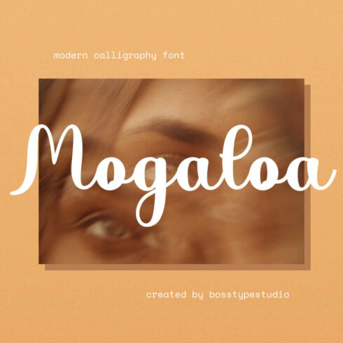 mogaloa beautiful modern calligraphy font cover image.