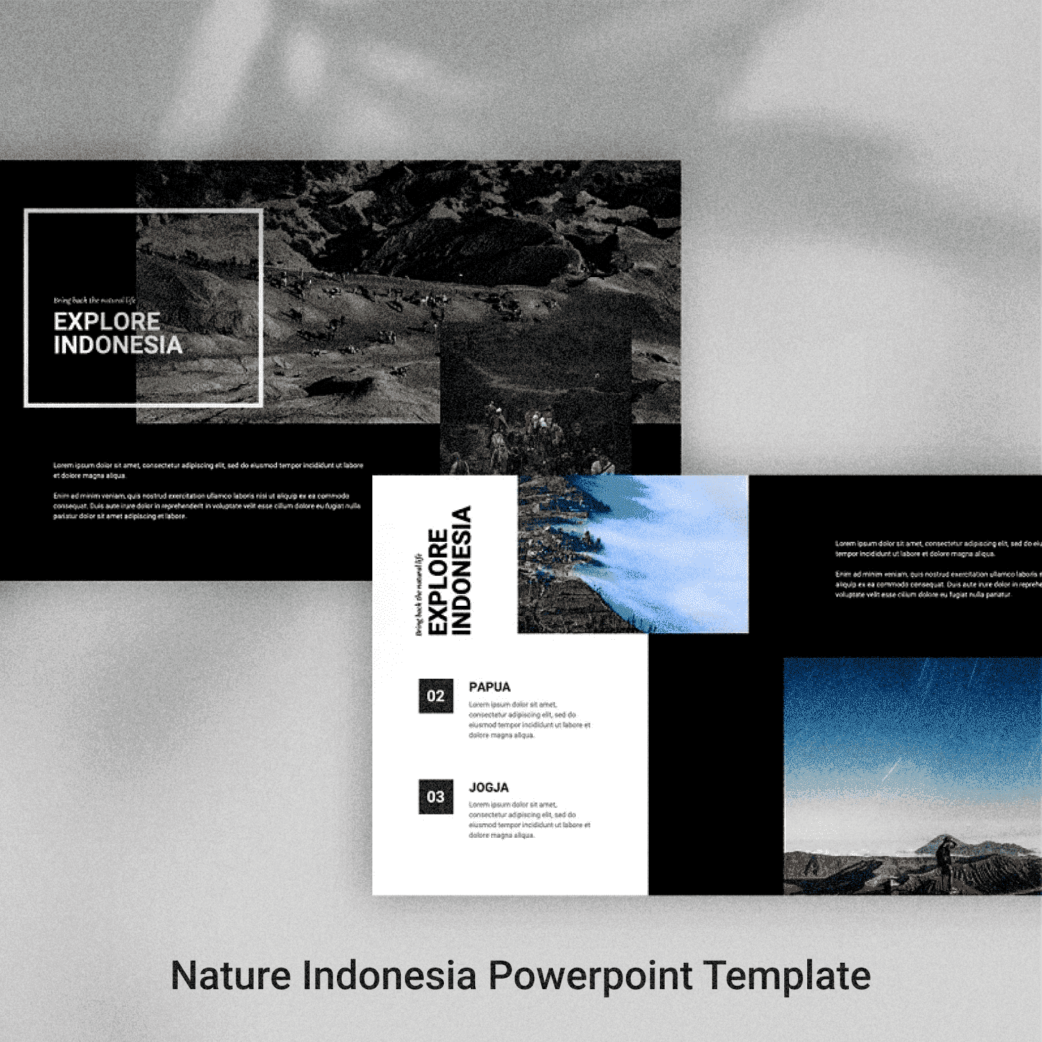 Nature Indonesia - Powerpoint Template Preview.