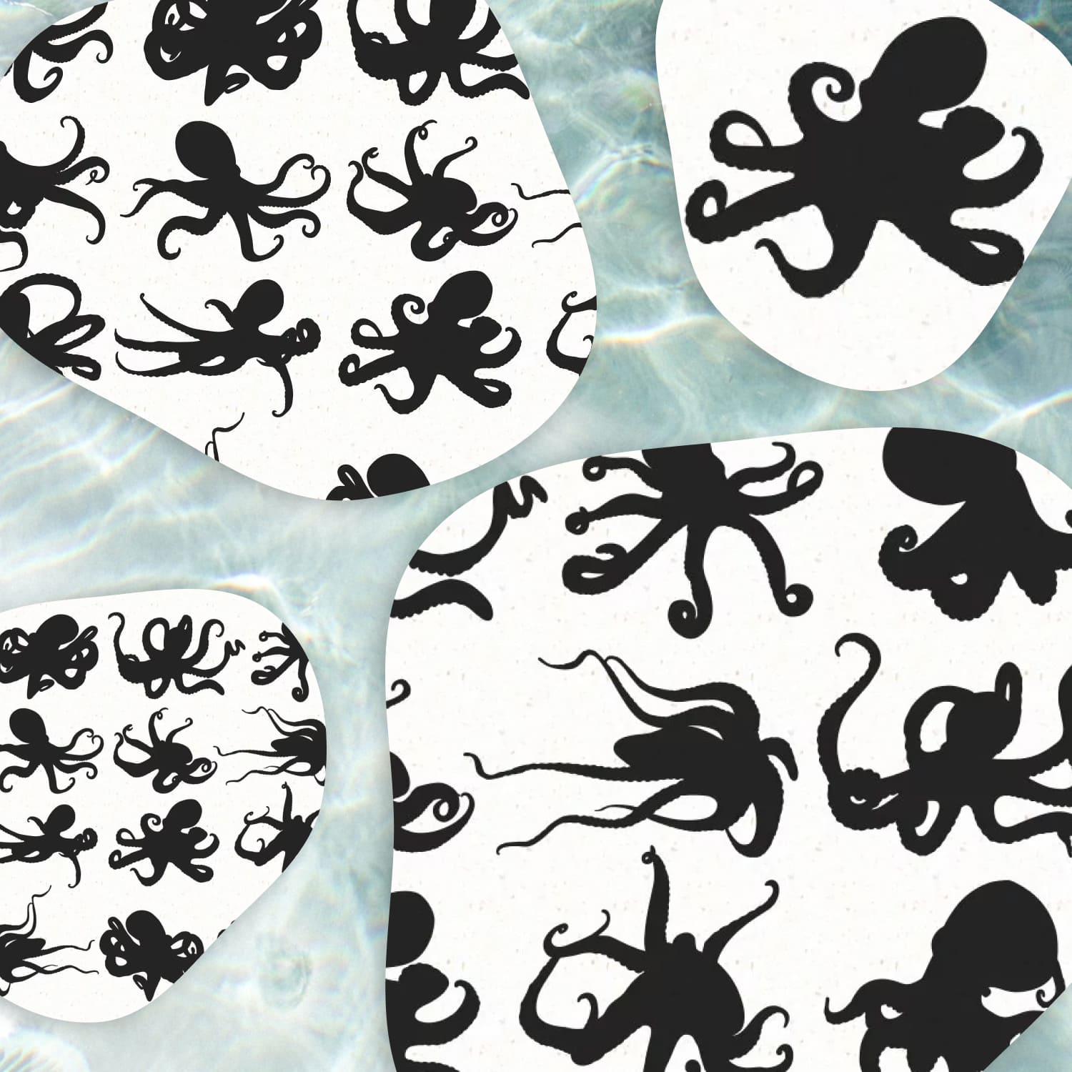 octopus silhouette clipart.