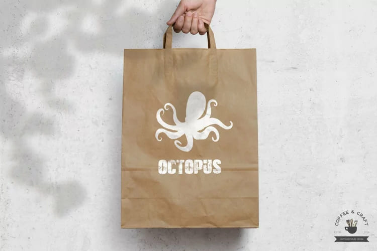 octopus silhouette design.