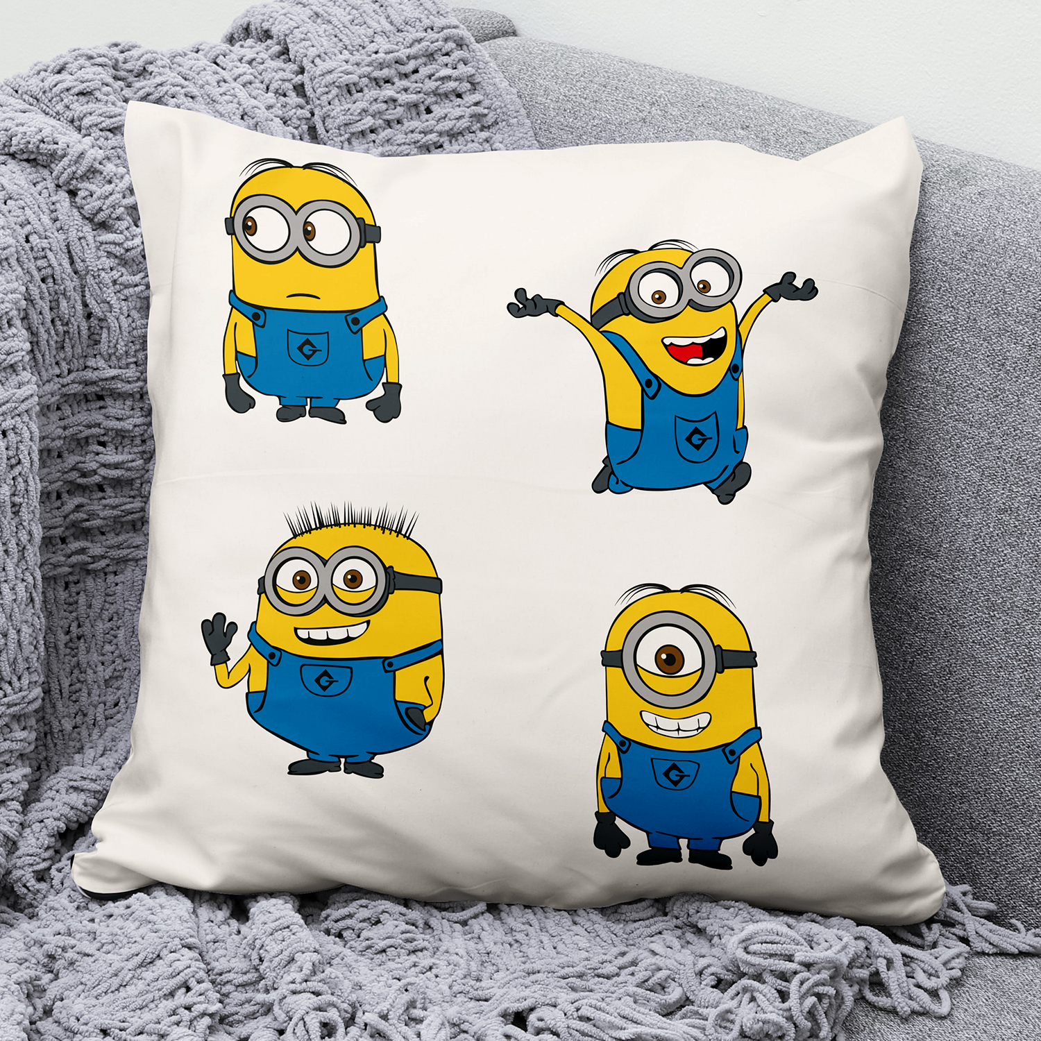 Print on a pillow with a minion.