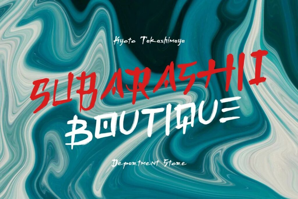 ONIGASHIMA Stylish Japanese Brush Font MasterBundles