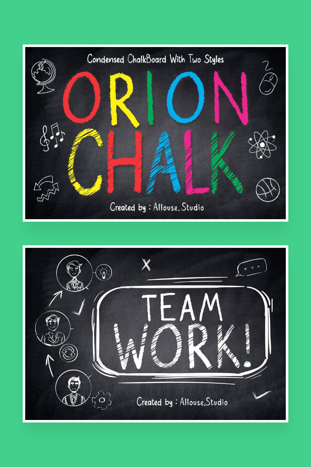 orion two styles condensed chalkboard font pinterest image.