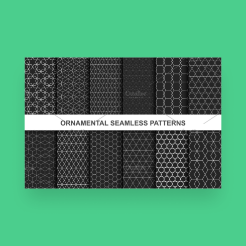 ornamental seamless patterns. cover