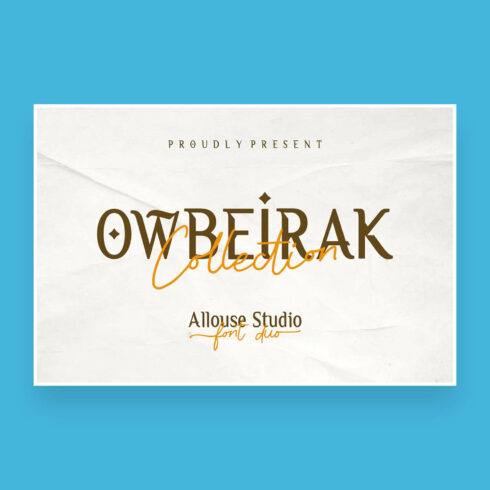owbeirak duo serif and script collection font cover image.