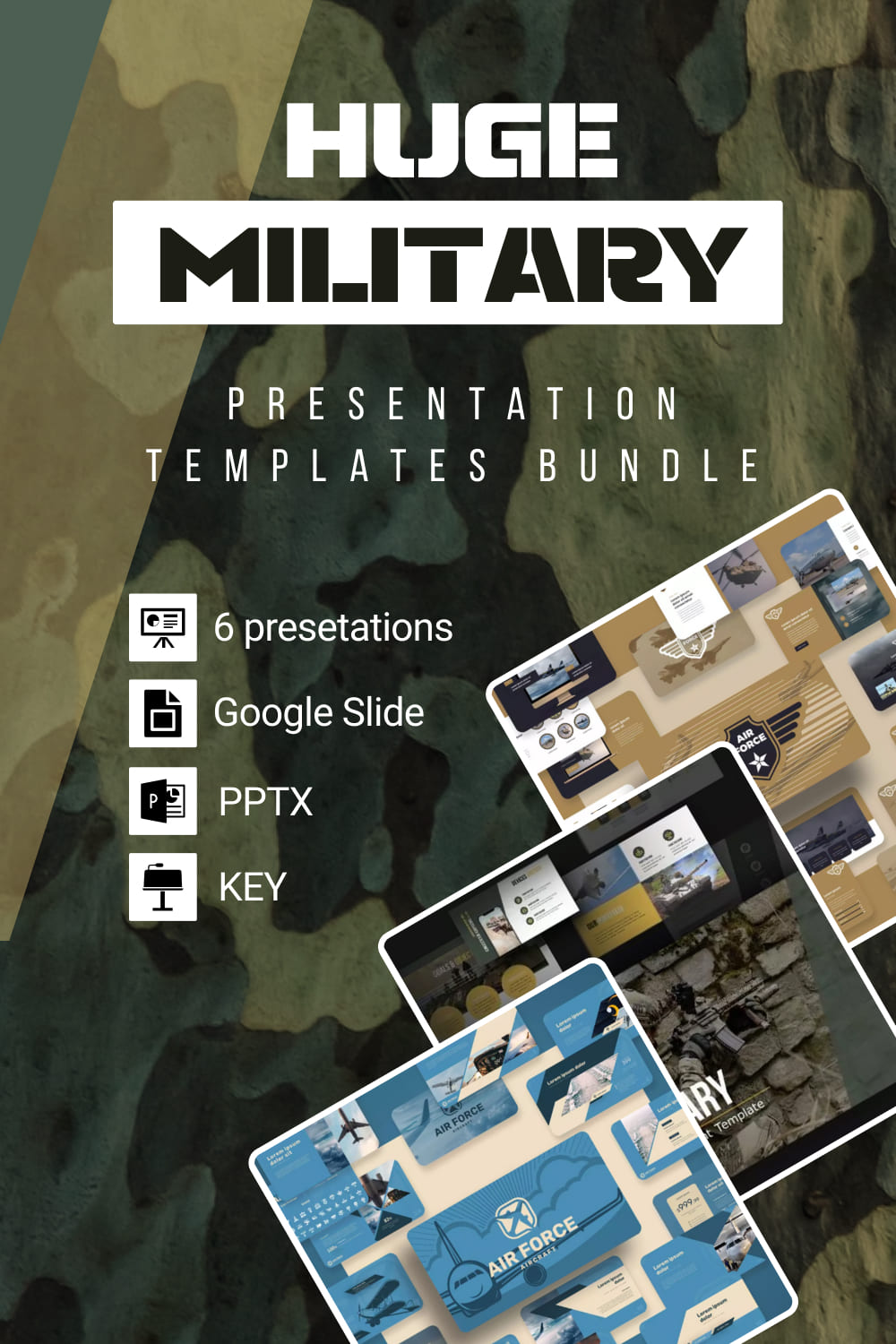 Pinterest Huge Military Presentation Bundle.