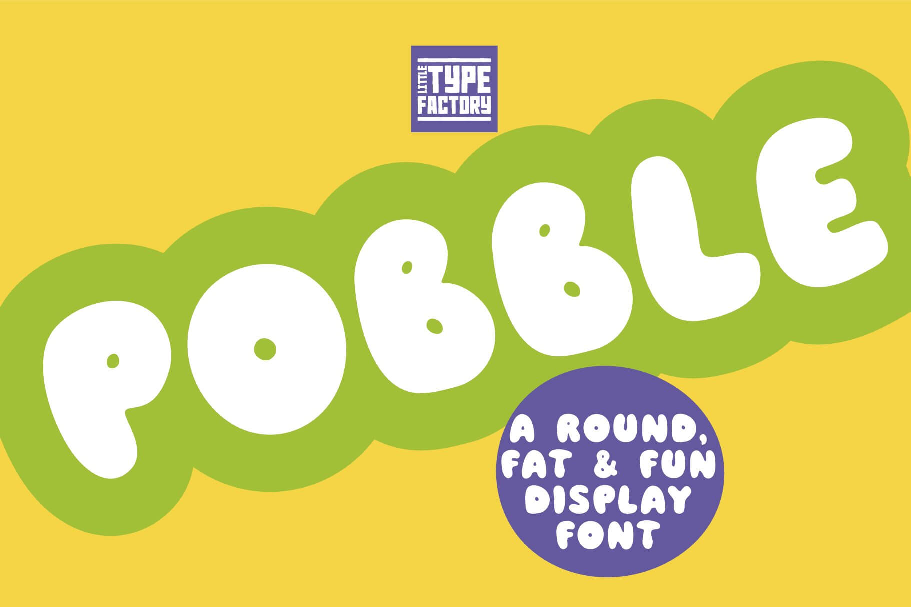 pobble amazing fat cartoon comic font.