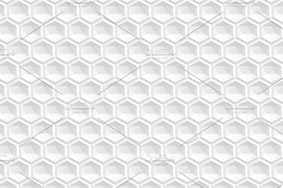 Texture from gray-white hexagons.