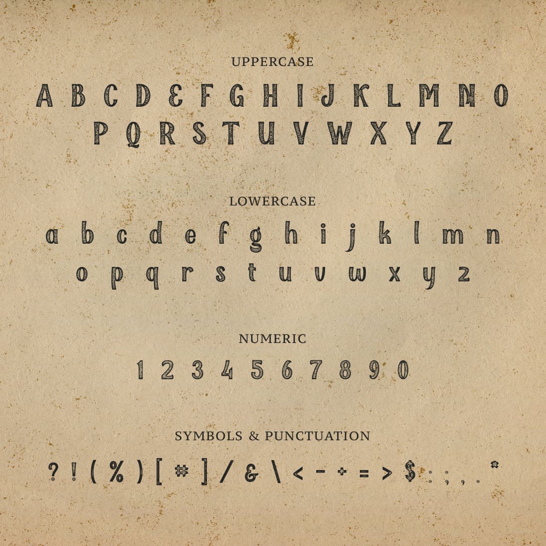 Qallegro rustic free font preview.