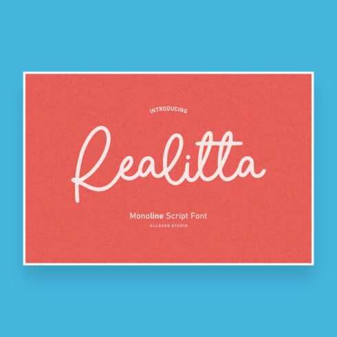 realitta beautiful monoline script font cover image.