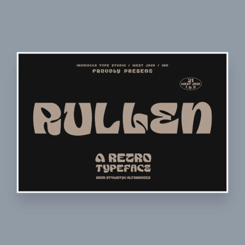 Rullen Retro typeface cover image.