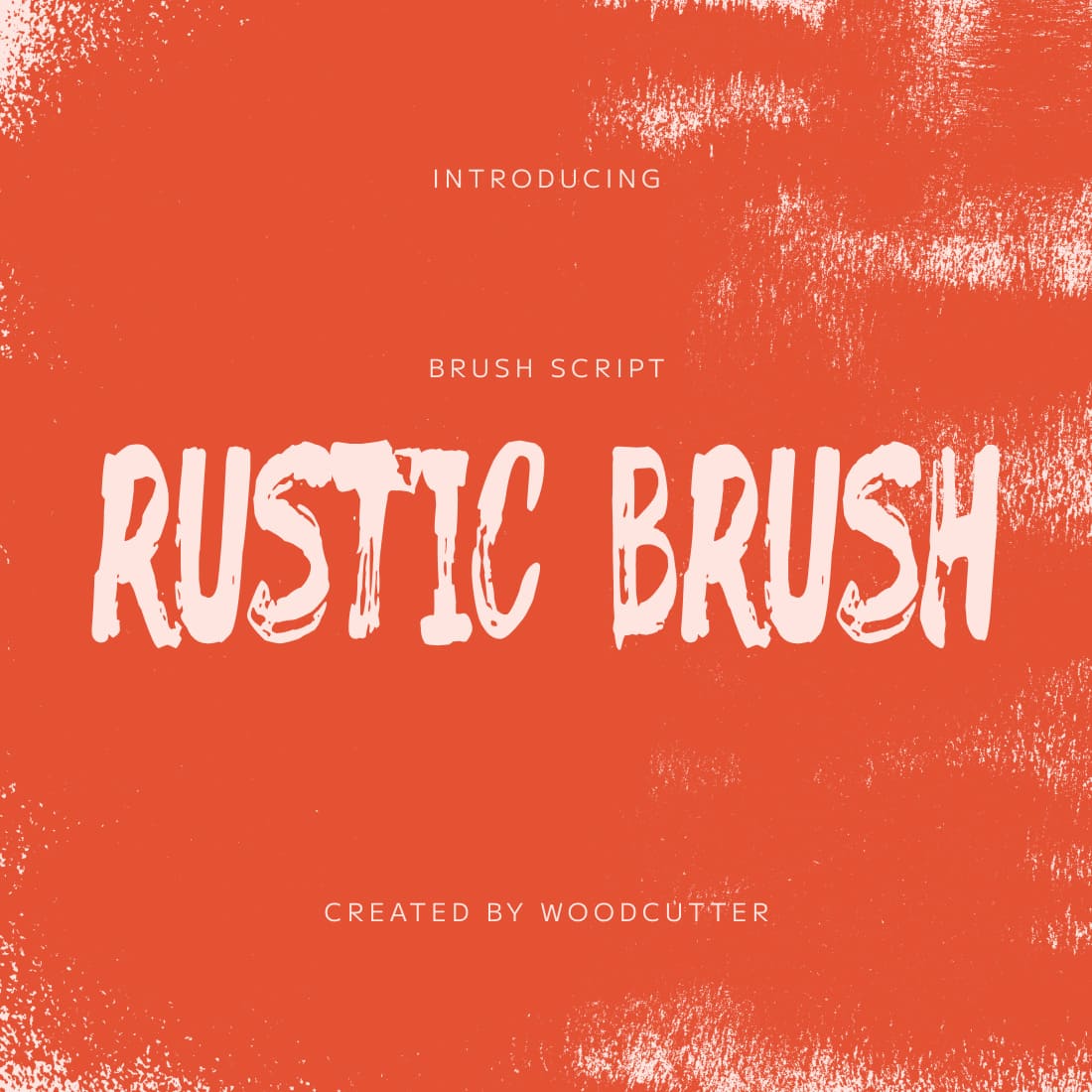Rustic Brush Free Font main cover.