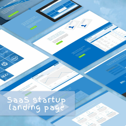 SaaS Startup Landing Page cover image.