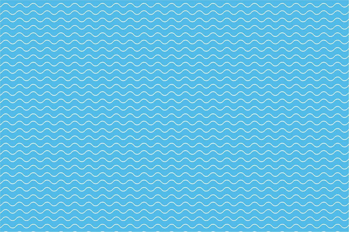 Image of white wavy lines on a blue background.