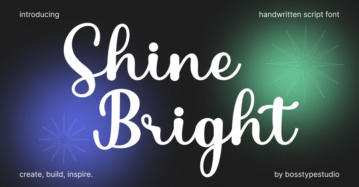 Shine Bright Modern And Stylish Handwritten Font – MasterBundles