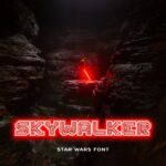 Skywalker star wars font main cover by MasterBundles.