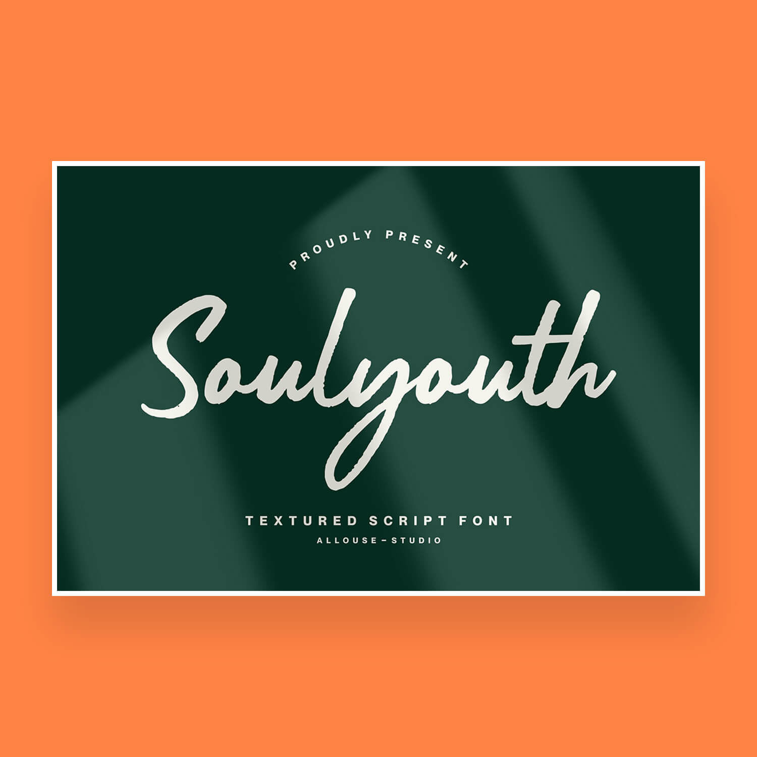 soulyouth stylish textured script font cover image.