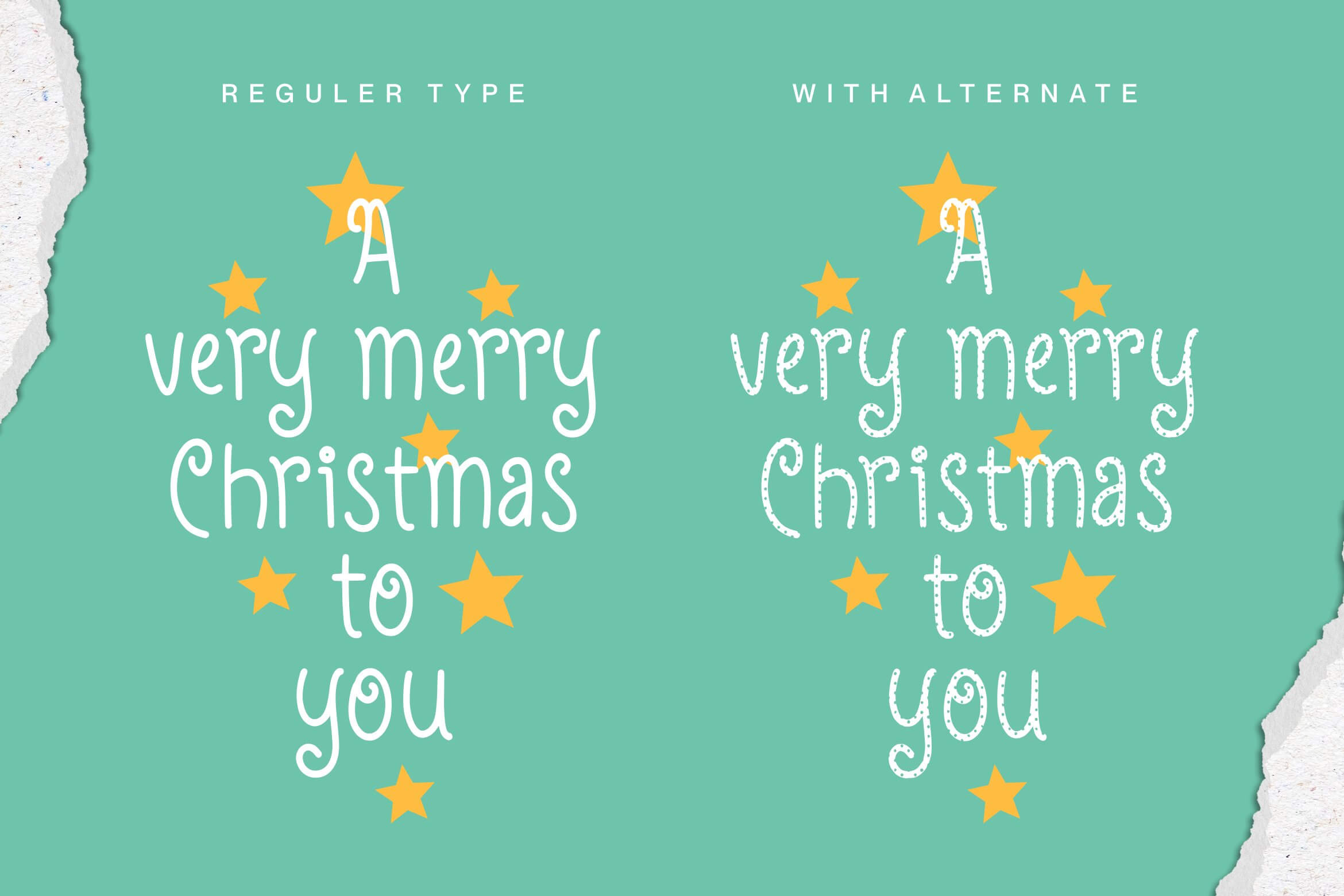 sprinkle magical two styles handwritten font.