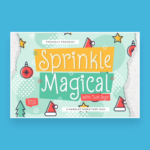 sprinkle magical two styles handwritten font cover image.