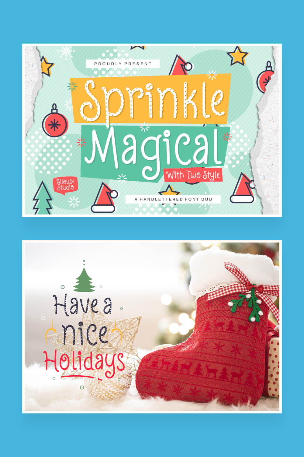 sprinkle magical two styles handwritten font pinterest image.