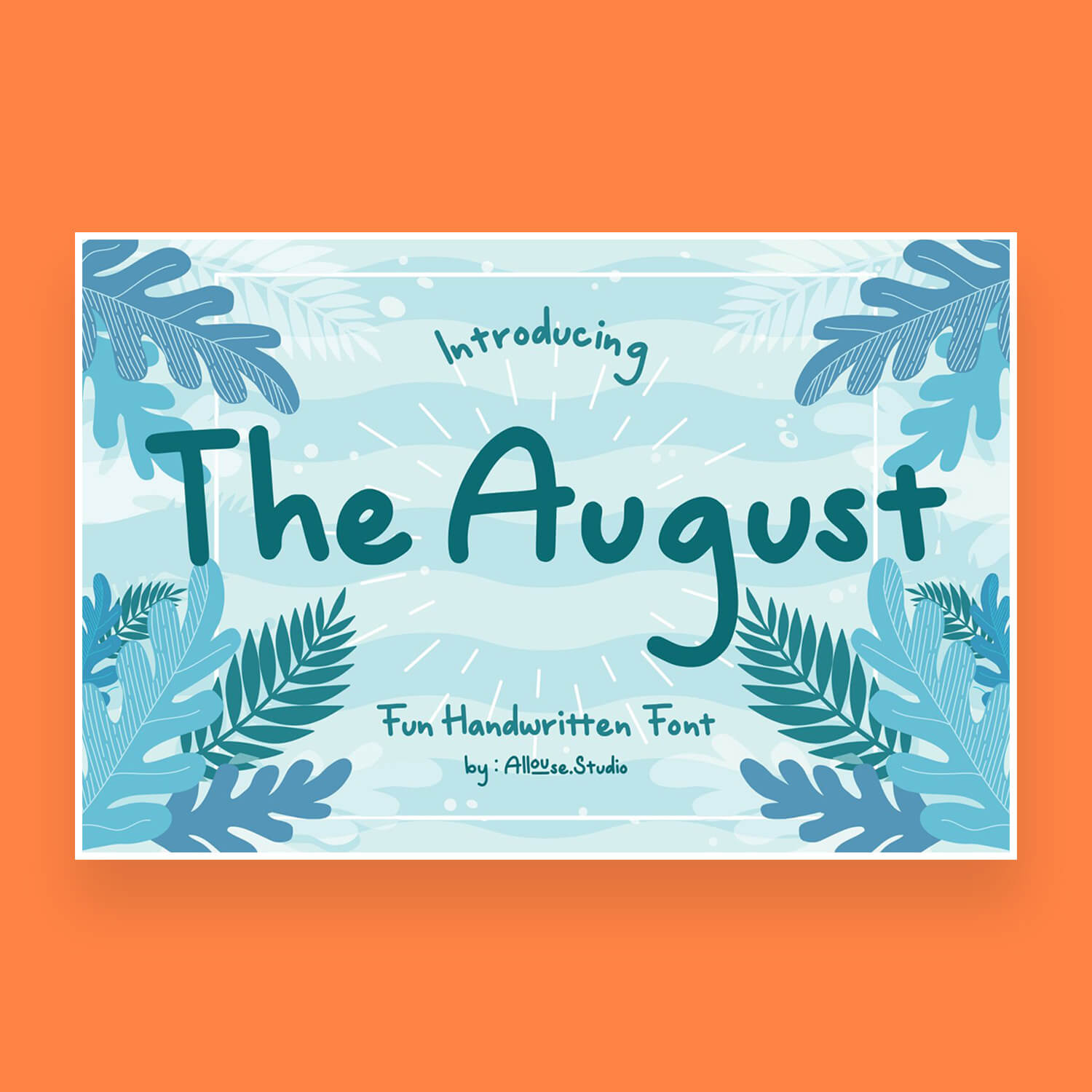 the august fun handwritten font cover image.