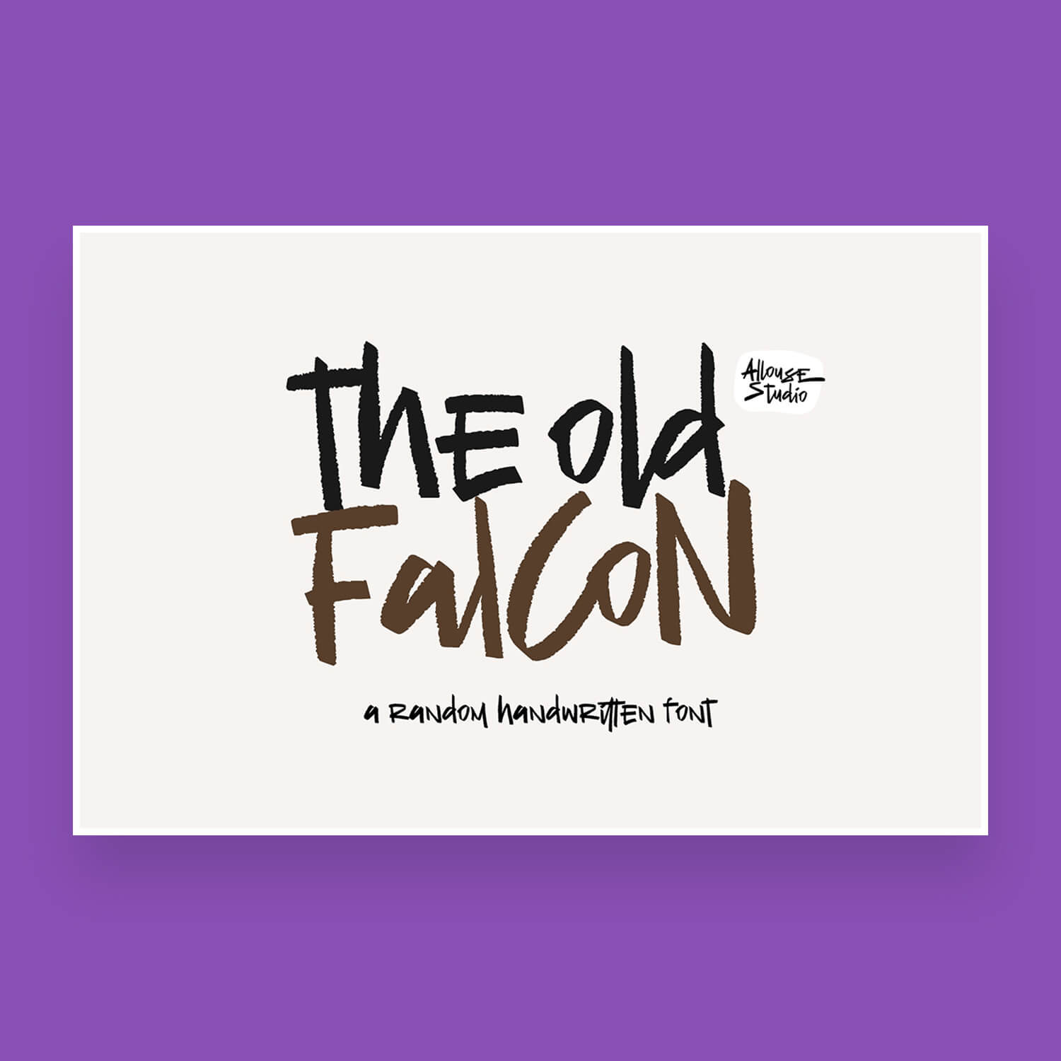 the old falcons random handwritten font cover image.