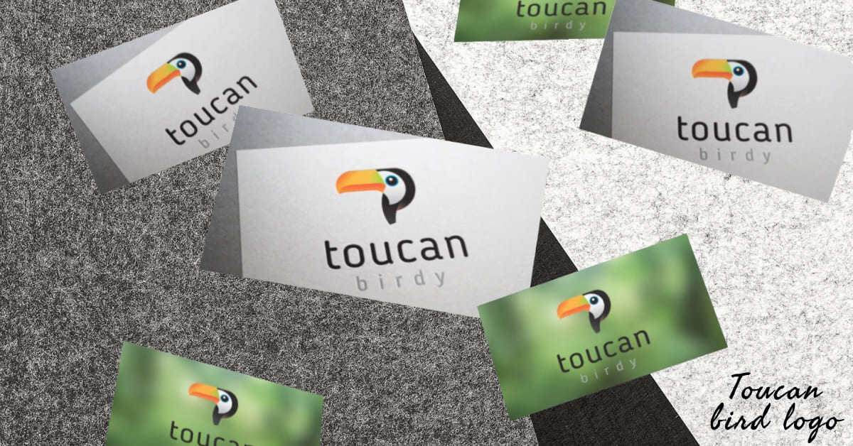 toucan bird logo design.