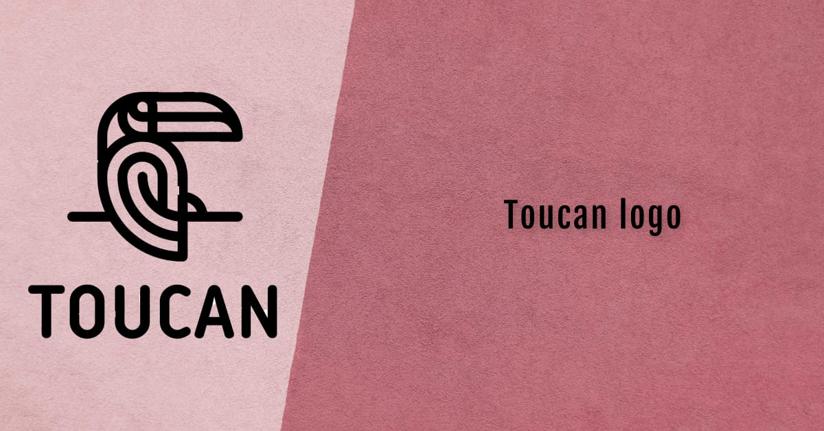 toucan logo design template.