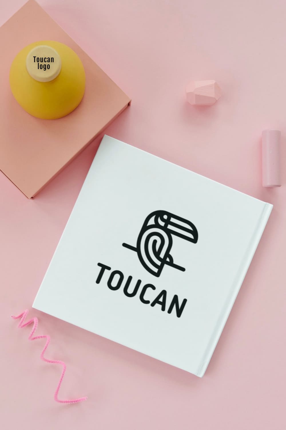 Toucan Logo Design Template pinterest image.