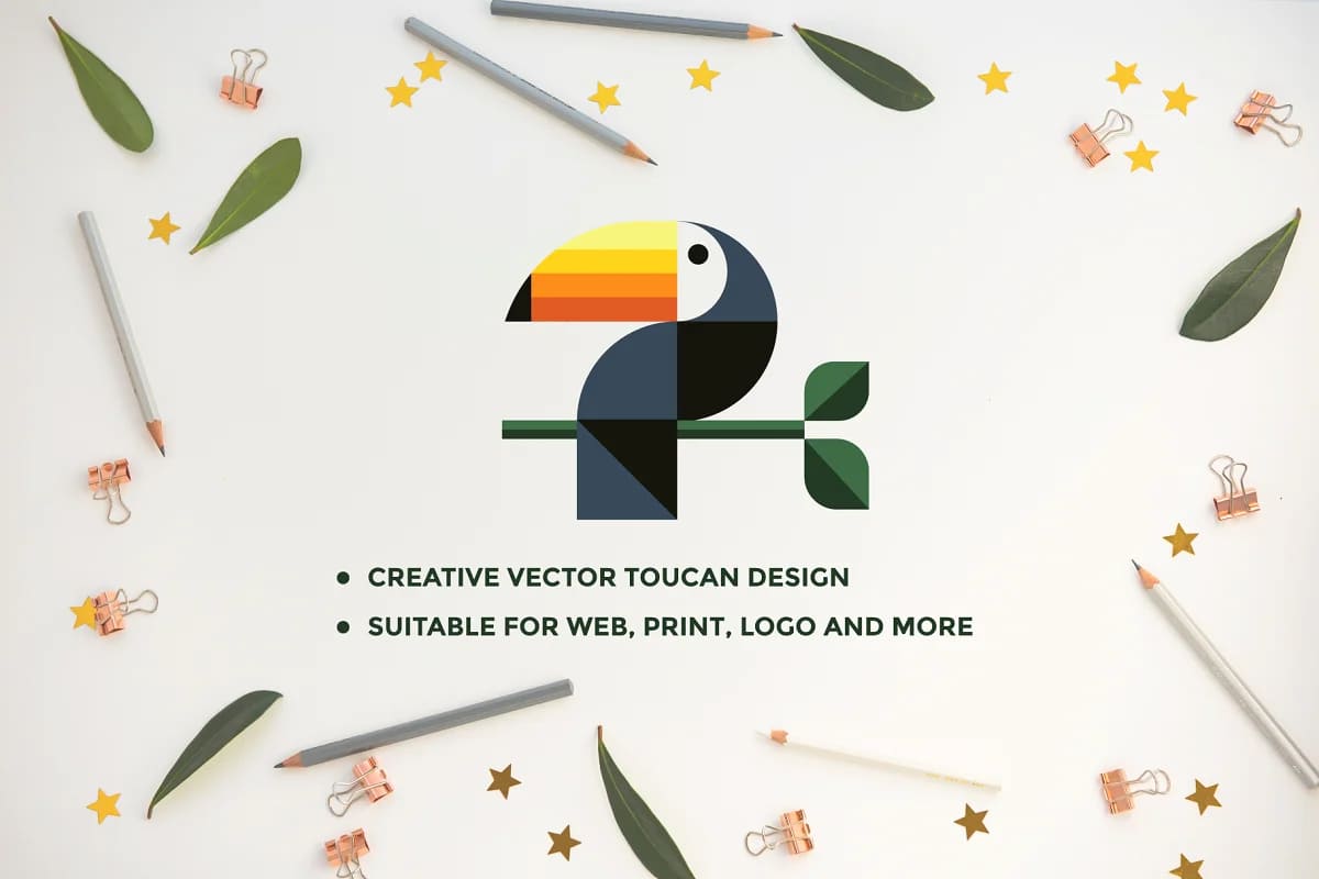 Toucan Logo Template facebook image.