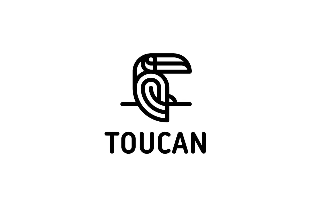 Toucan Logo Design Template facebook image.