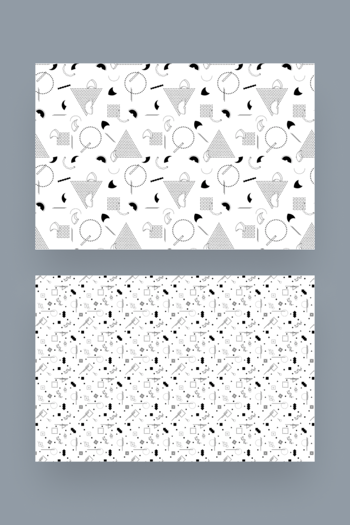 Trendy Seamless Monochrome Patterns – MasterBundles