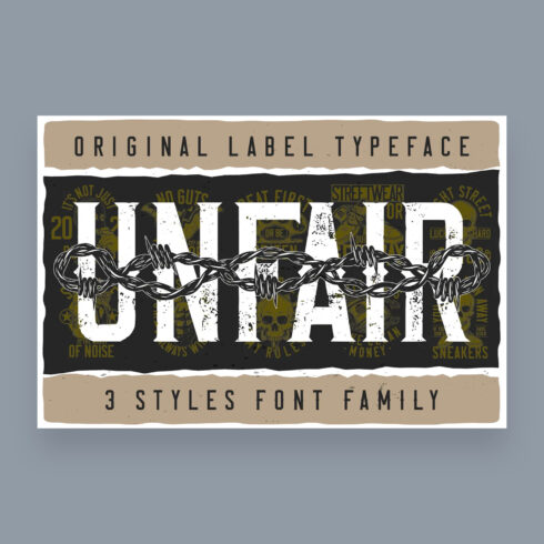 unfair font family cover image.