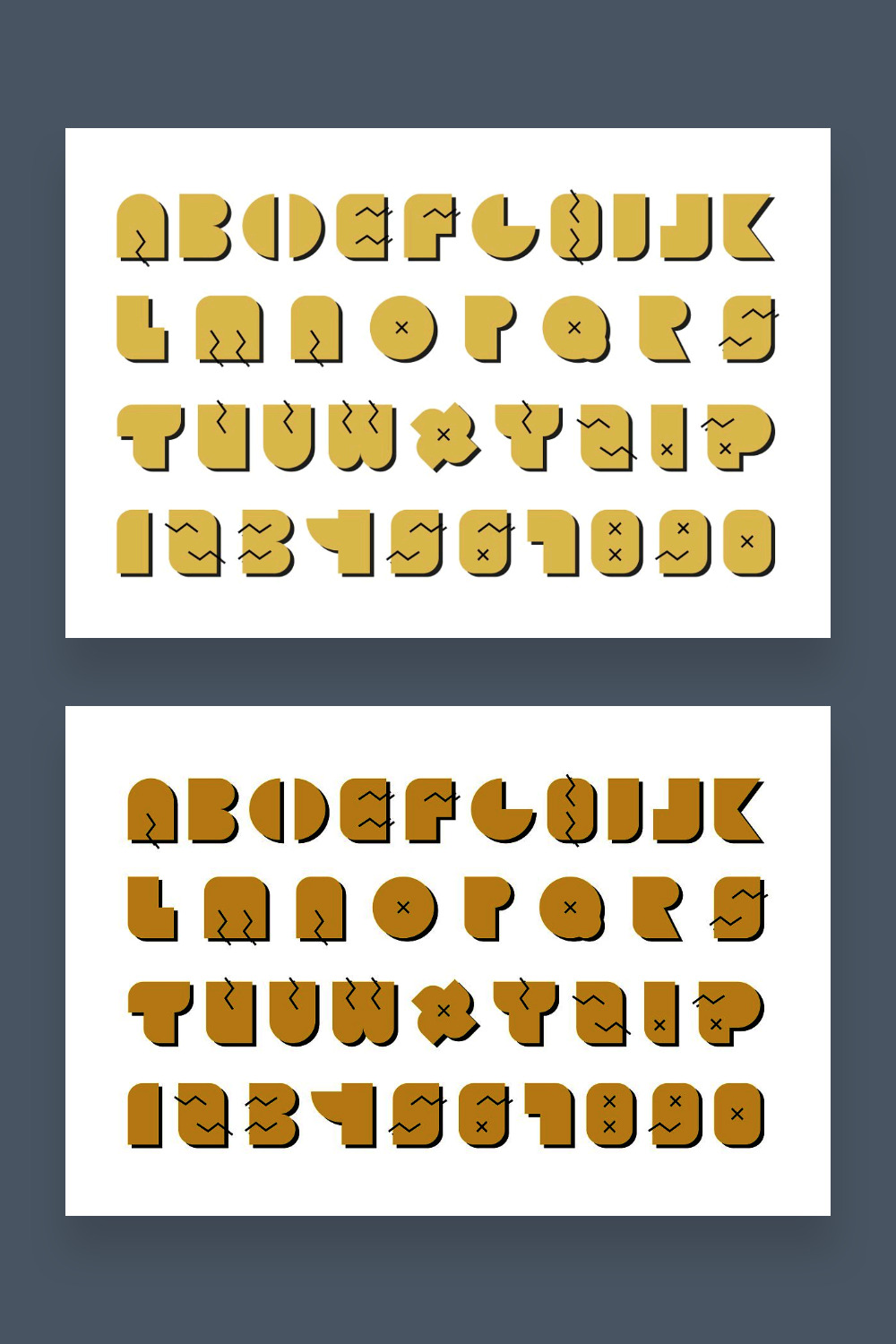 Vector alphabet. gold trendy font pinterest.