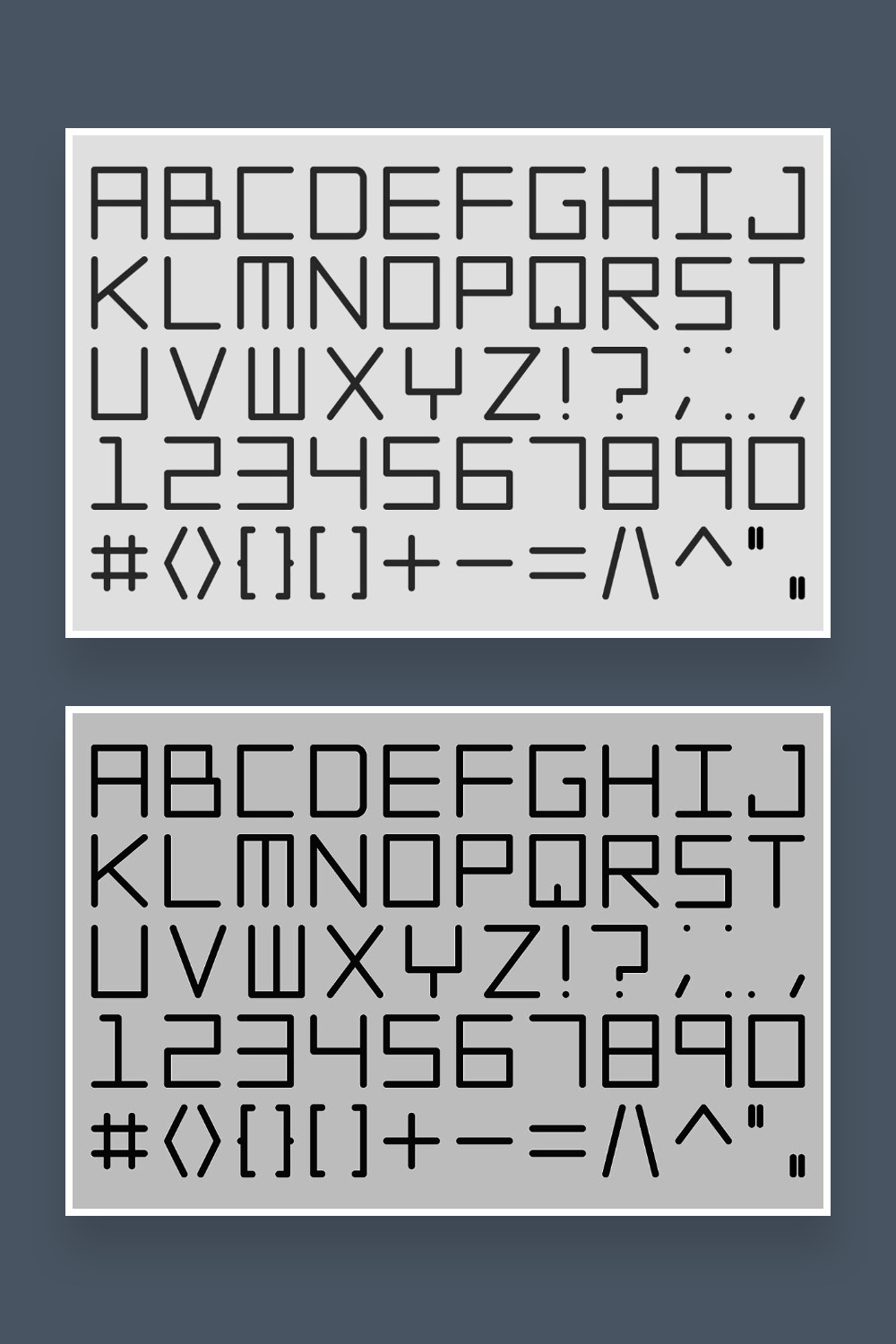 Vector digital alphabet set pinterest.