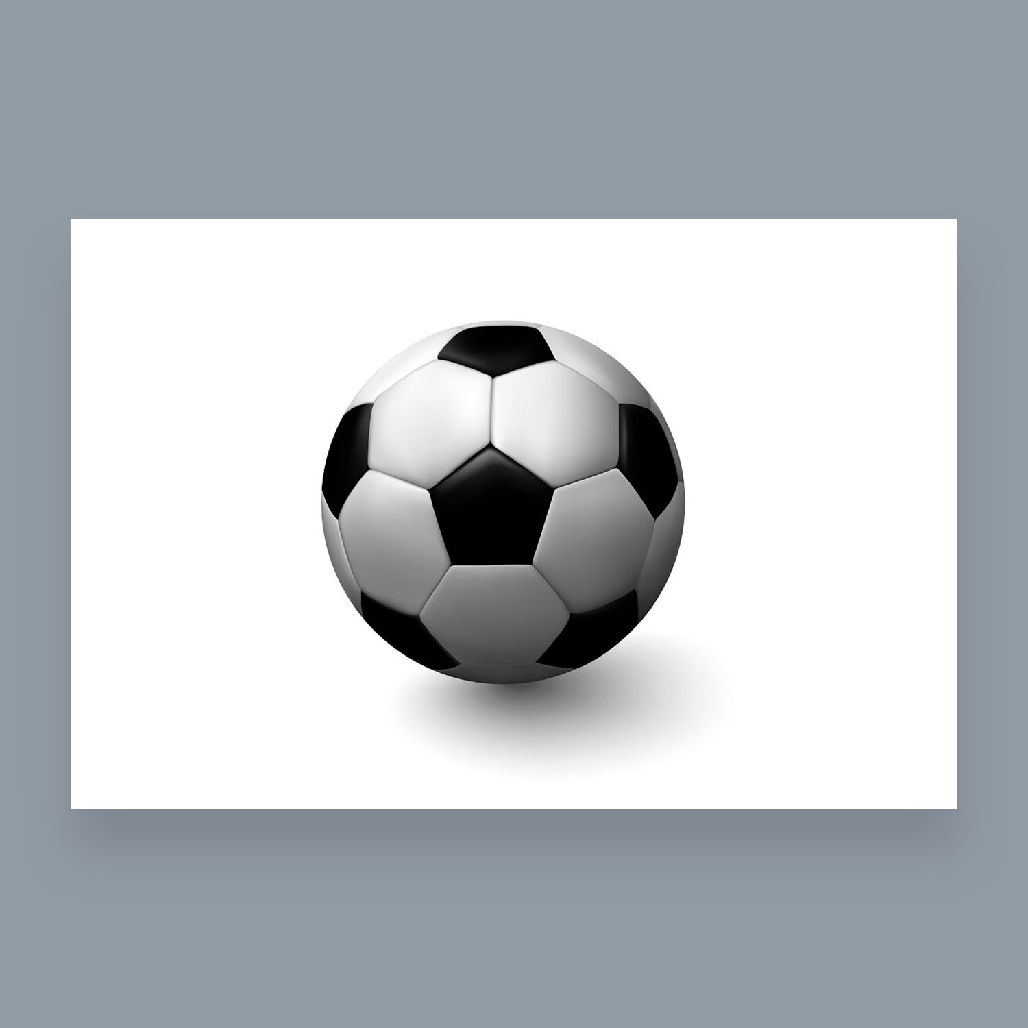 Soccer ball black white.